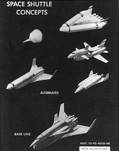 Early Shuttle concepts [IMG: NASA]